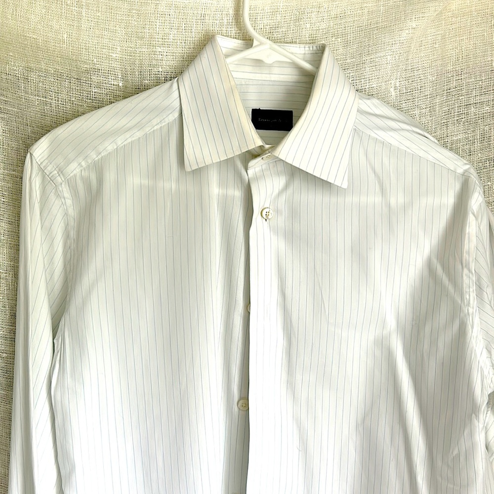 Ermenegilgo Zegna Men's Long Sleeve Dress Shirt - Made in Turkey